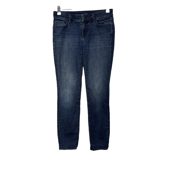 Ann Taylor Womens 4P Skinny Curvy Fit Neutral Timeless Minimalist Basic Everyday - Picture 1 of 9